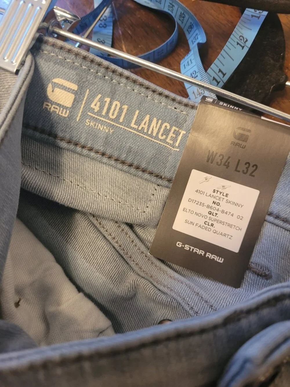 G-Star Raw 4101 Lancet Skinny Jeans in Sun Faded Quartz W34 L32